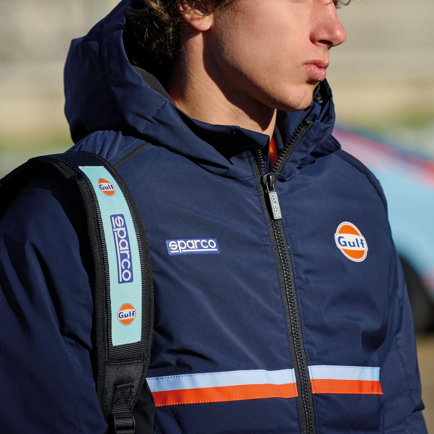 2026 Sparco X-PRO Crash Helmet Gulf Racing Edition Full Face ECE in 5 Sizes