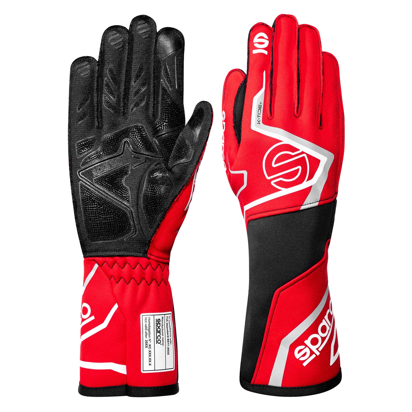 Sparco K-TIDE+ Karting Gloves Go-Kart Racing FIA 8877-2022 Approved Spec