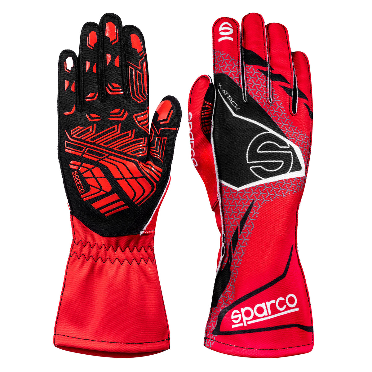 Sparco K-ATTACK Karting Gloves 4 Colours with Silicone Palms Go-Kart Racing