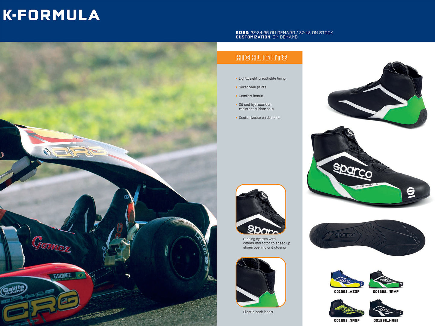 001298 Sparco K-Formula-Kart-Stiefel