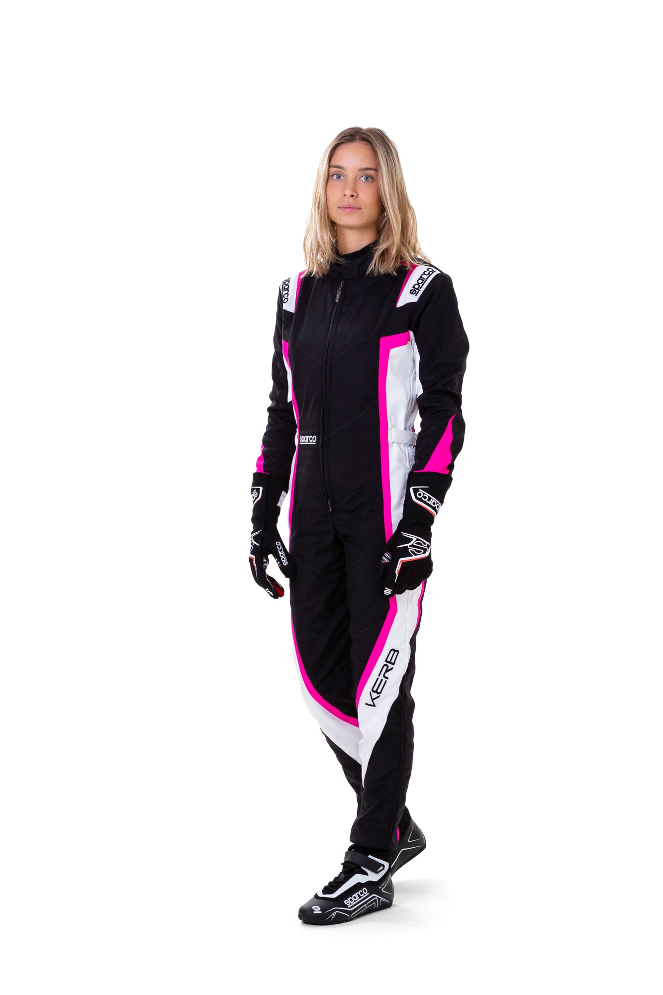 002341 Sparco Kerb Damen Kart-Anzug Karting Go-Kart Spec für Frauen weibliche Mädchen