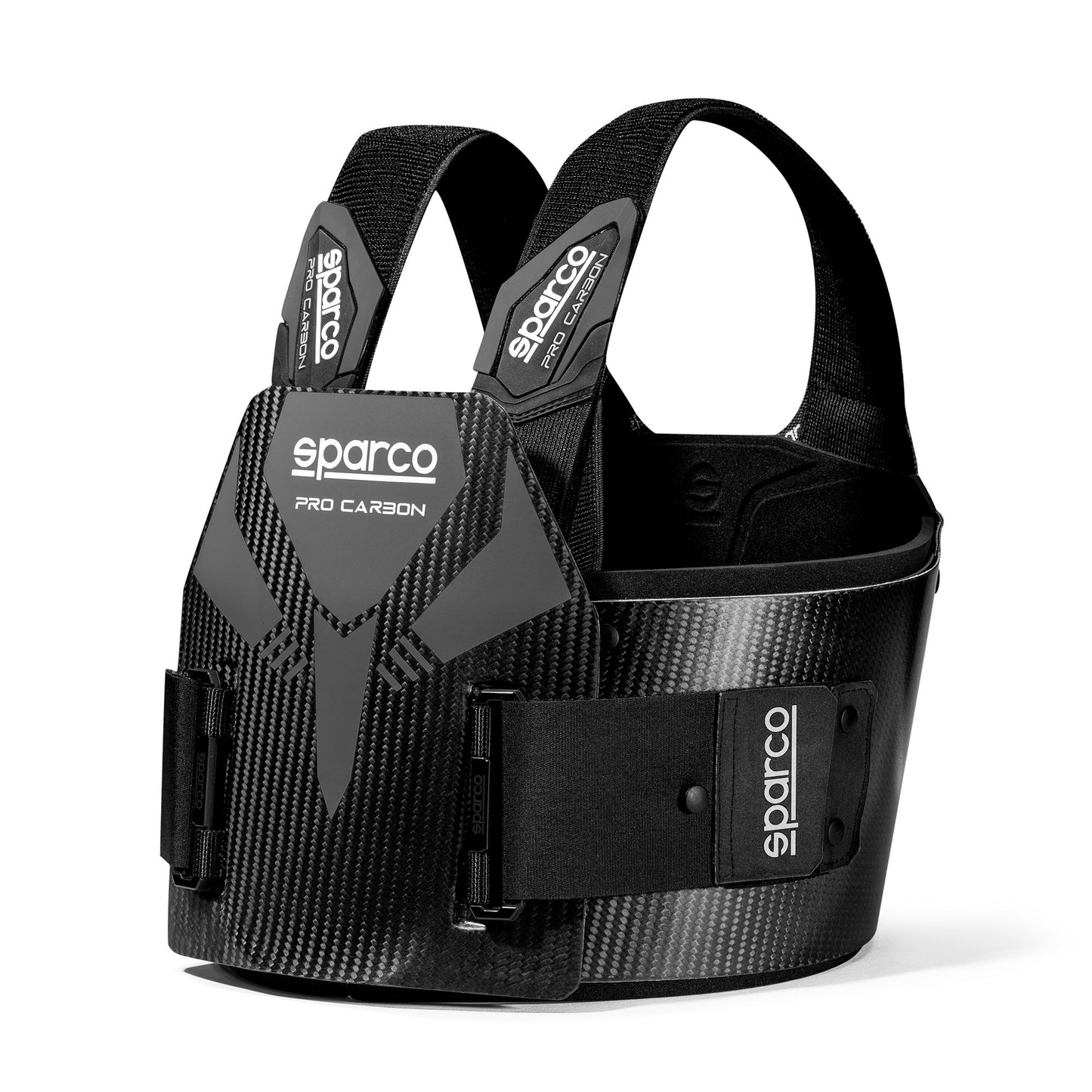 Sparco PRO CARBON Rippenschutzweste für Kartfahren, Go-Kart-Rennen, FIA 8870-2018