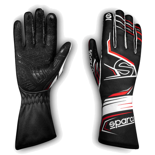 002558 Sparco Arrow K Infinity Karting-Handschuhe Schwarz/Rot Special Edition Top Spec