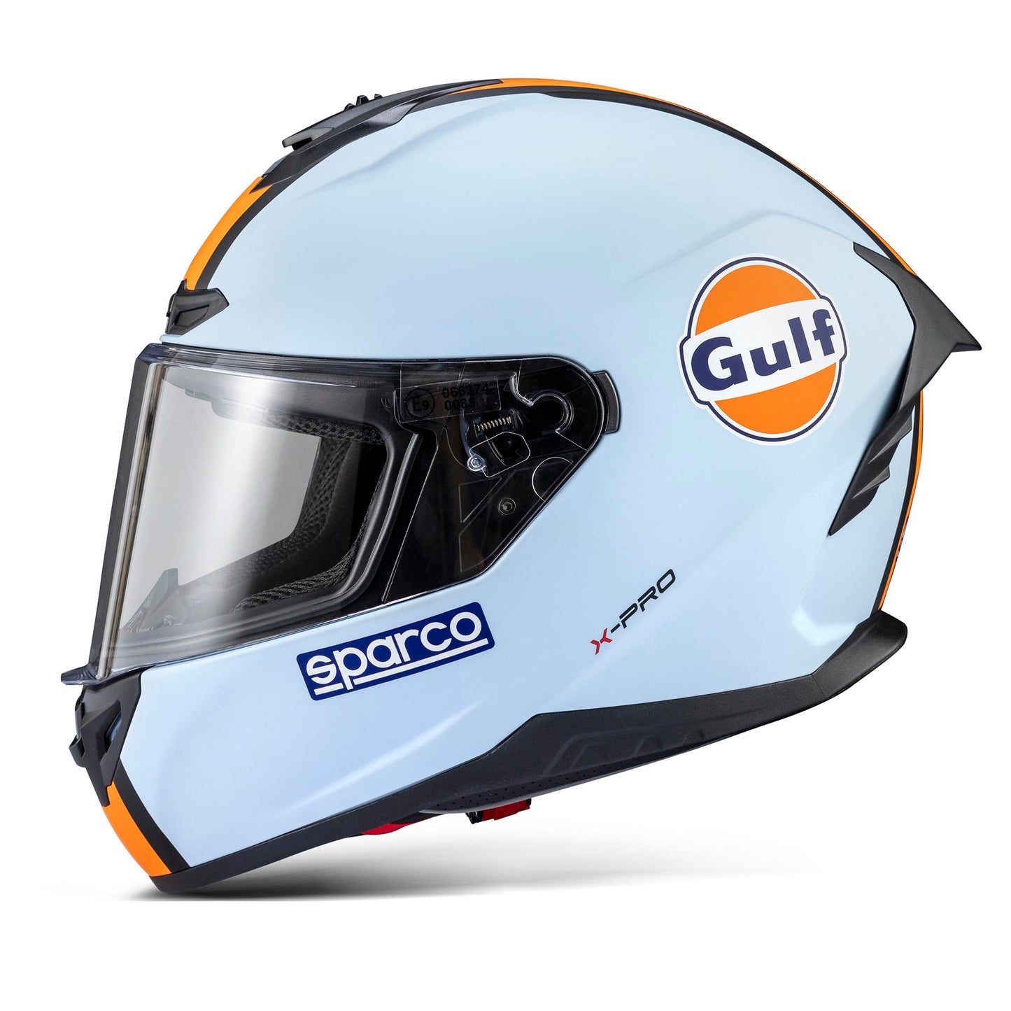 2026 Sparco X-PRO Crash Helmet Gulf Racing Edition Full Face ECE in 5 Sizes
