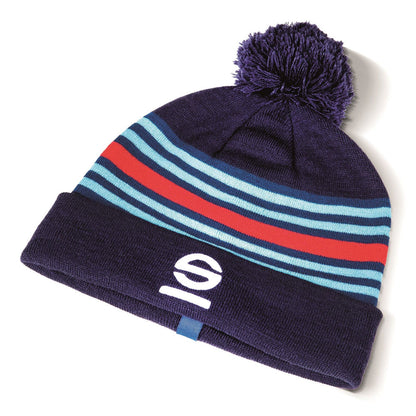 Sparco Martini Racing Beanie Lancia Rally Retro Edition Bommelmütze Einheitsgröße