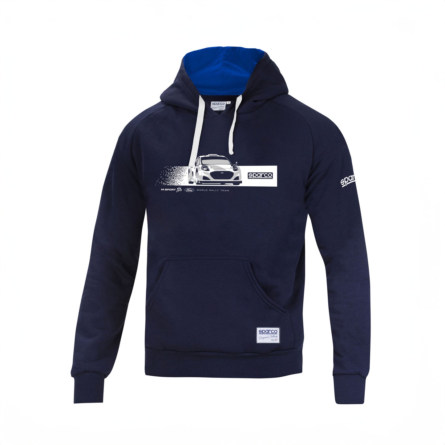 Sparco M-SPORT WRT Rally Car Hoodie White Mens Hoody Ford World Rally Team