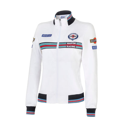 Sparco Lancia Martini Racing Sweatshirt für Damen mit durchgehendem Reißverschluss in Damengrößen