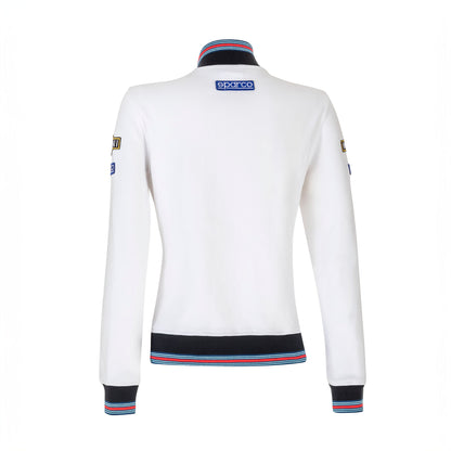 Sparco Lancia Martini Racing Sweatshirt für Damen mit durchgehendem Reißverschluss in Damengrößen