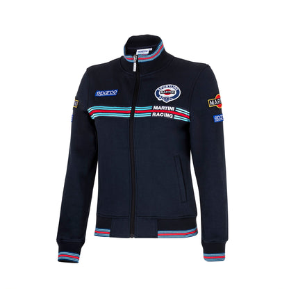 Sparco Lancia Martini Racing Sweatshirt für Damen mit durchgehendem Reißverschluss in Damengrößen