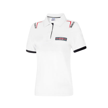 Sparco Lancia Martini Racing Poloshirt für Damen, 100 % Baumwolle, Damengrößen, Lady Fit