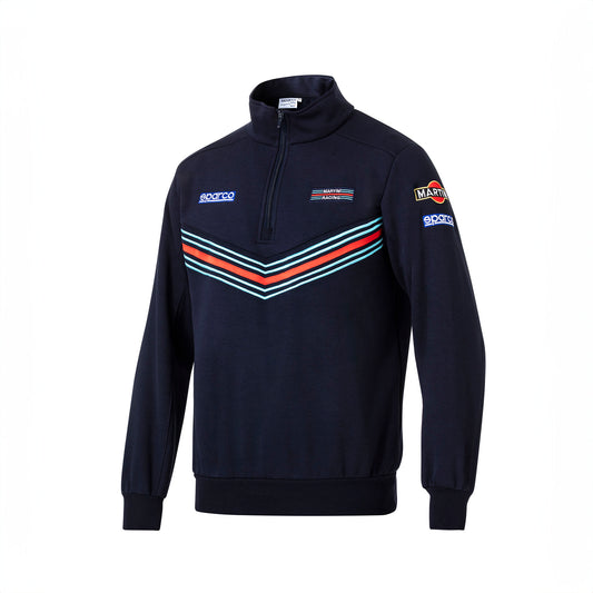 Sparco Martini Racing Half Zip Sweatshirt Jumper Retro Lancia World Rally Team