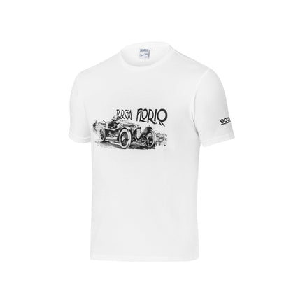 Sparco Targa Florio #T2 Herren-T-Shirt, Baumwolle, Retro-Sportbekleidung, hergestellt in Italien