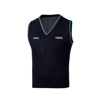 Sparco Martini Racing Herren-Strickweste aus Baumwolle, 100 % Baumwolle, Lancia World Rally