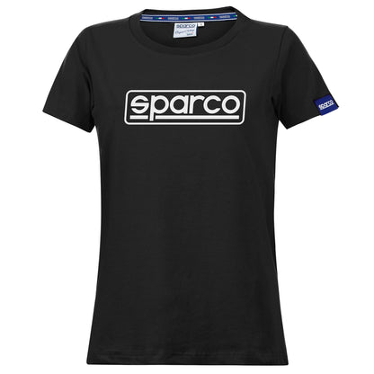 01325 Neu 2023 Sparco Damen-Rahmen-T-Shirt aus Baumwolle, 2 Farben für Damen und Mädchen