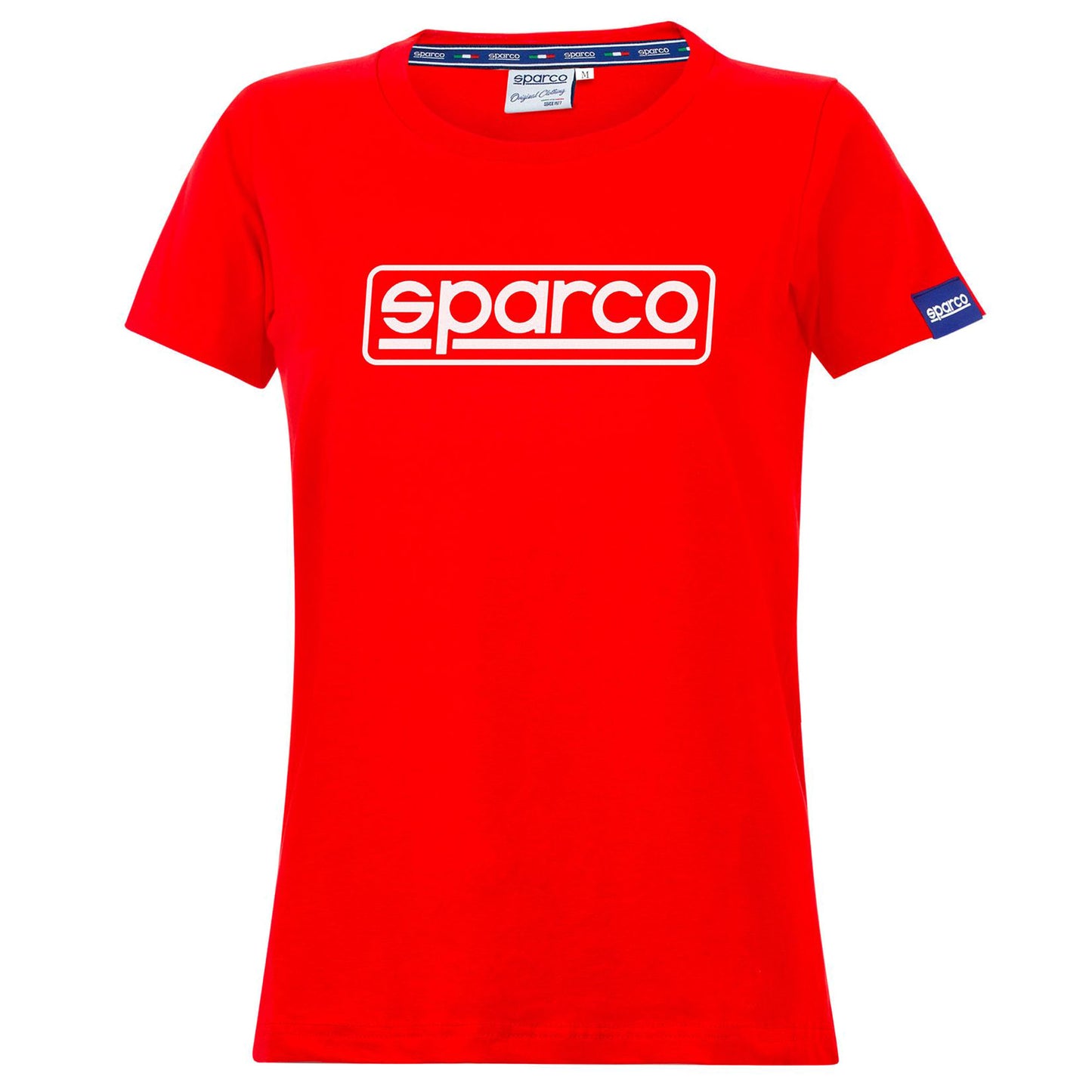 01325 Neu 2023 Sparco Damen-Rahmen-T-Shirt aus Baumwolle, 2 Farben für Damen und Mädchen