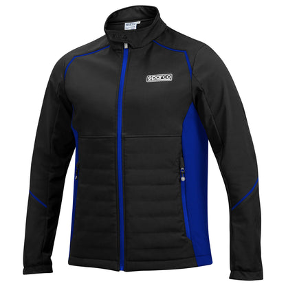 Sparco Racing Herren Softshell Fleece Jacke Mantel 3-lagig wetterfest Freizeitkleidung