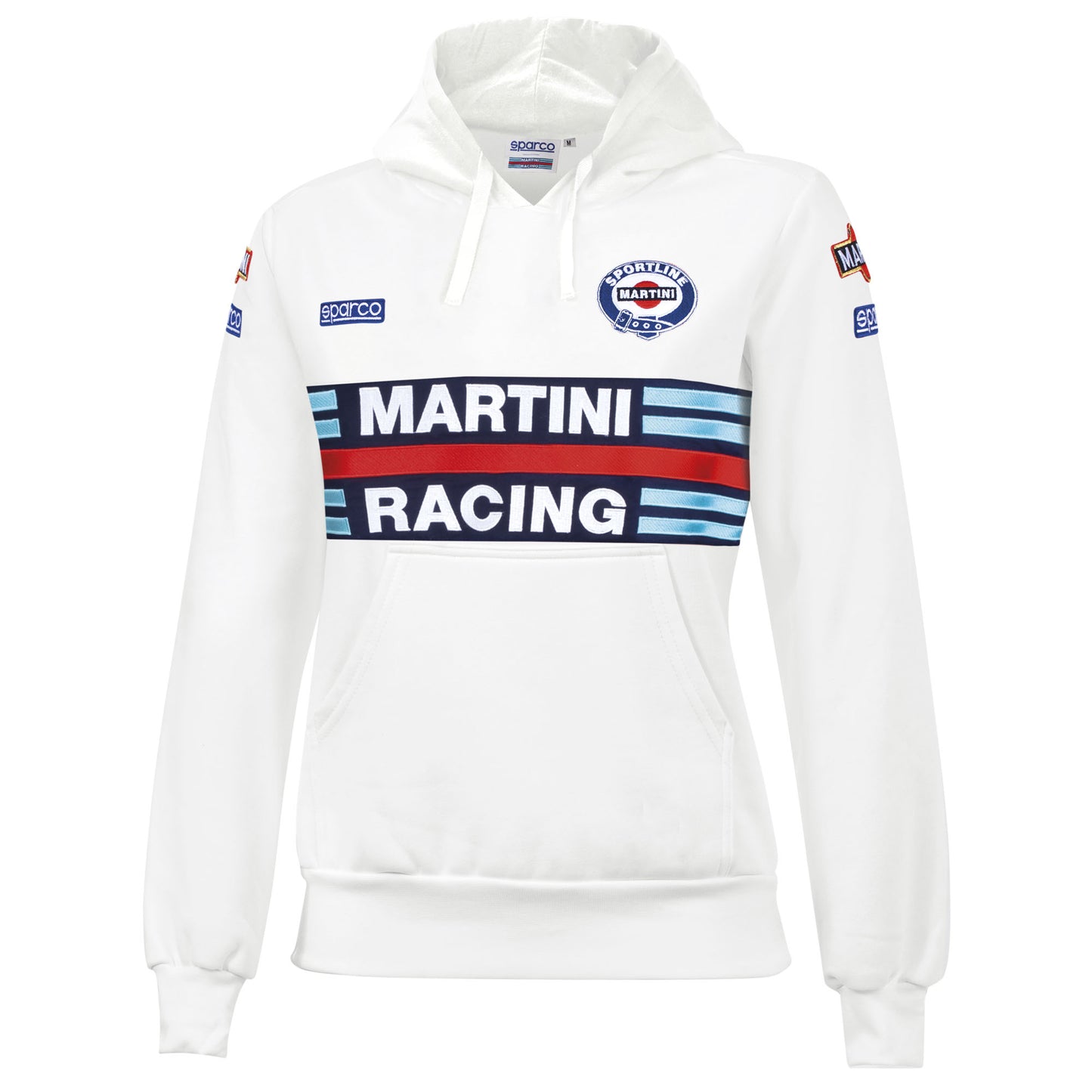 Sparco Martini Racing Kapuzenpullover für Damen, Lancia Rally Team, Damen-/Mädchengrößen