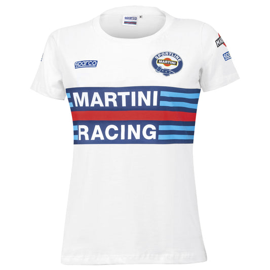 01398MR Neues 2023 Sparco Martini Racing Damen-T-Shirt in Damen- und Mädchengrößen