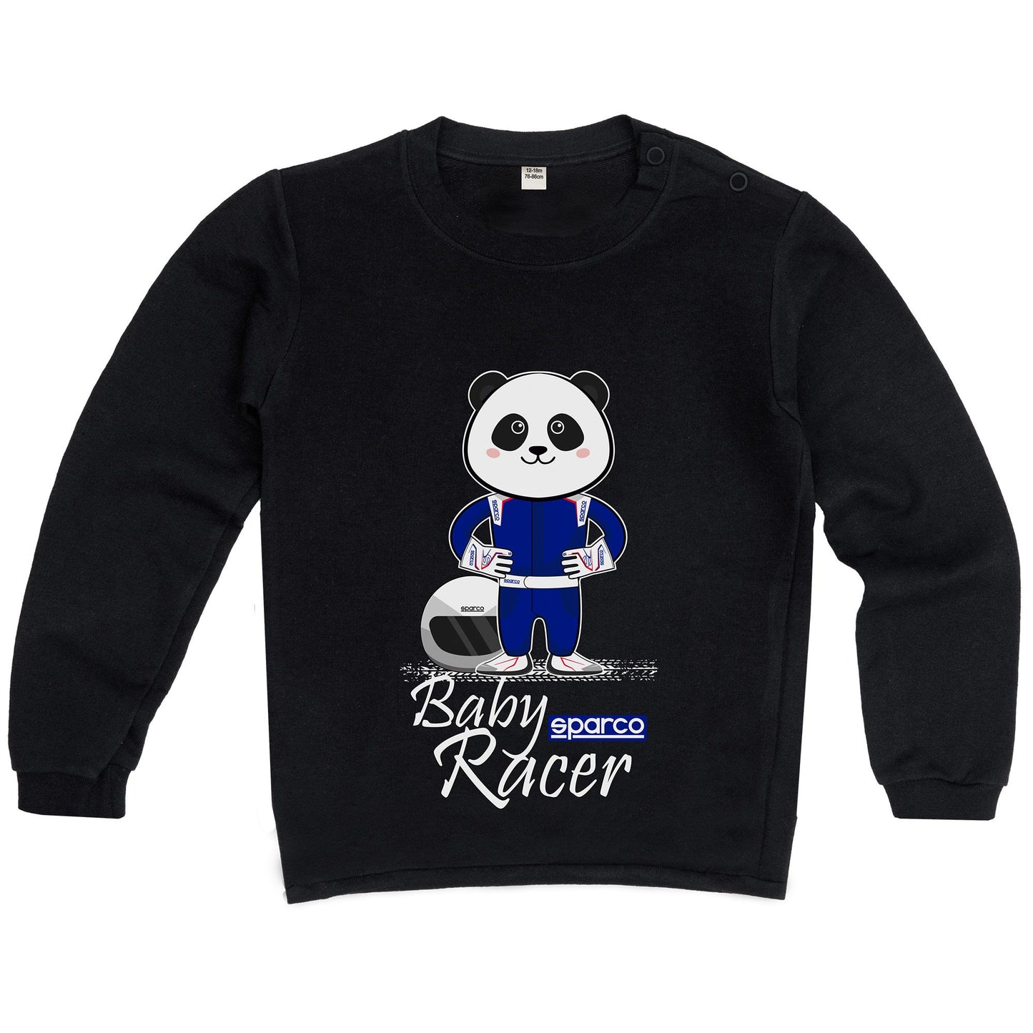 Sparco Baby Racer Sweatshirt Kinderpullover für Kinder im Alter von 6–24 Monaten