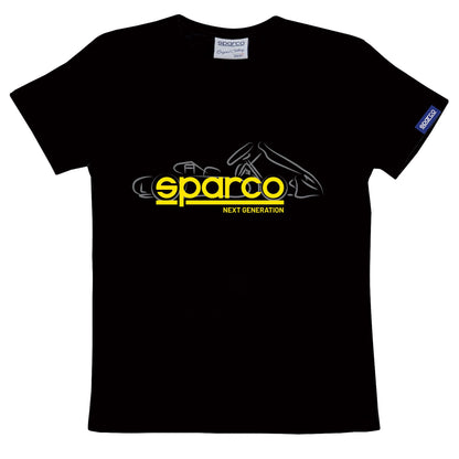 Sparco NEXT GENERATION Kart-T-Shirt für Kinder, Junior, 100 % Baumwolle, 3–11 Jahre