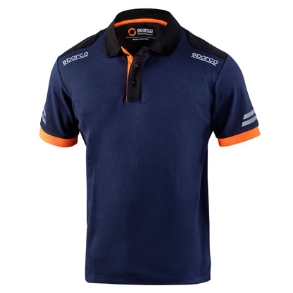 02415 Neues technisches Sparco-Poloshirt 2023 für Mechaniker, Pitcrew, Rennteam, Arbeitskleidung