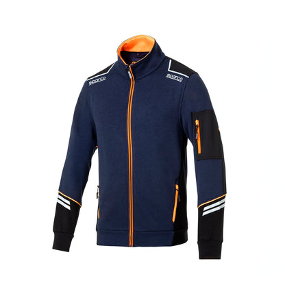 02429 Sparco Tech Zull Zip Jacke Racing Arbeitskleidung Mechaniker Boxencrew Teamwear