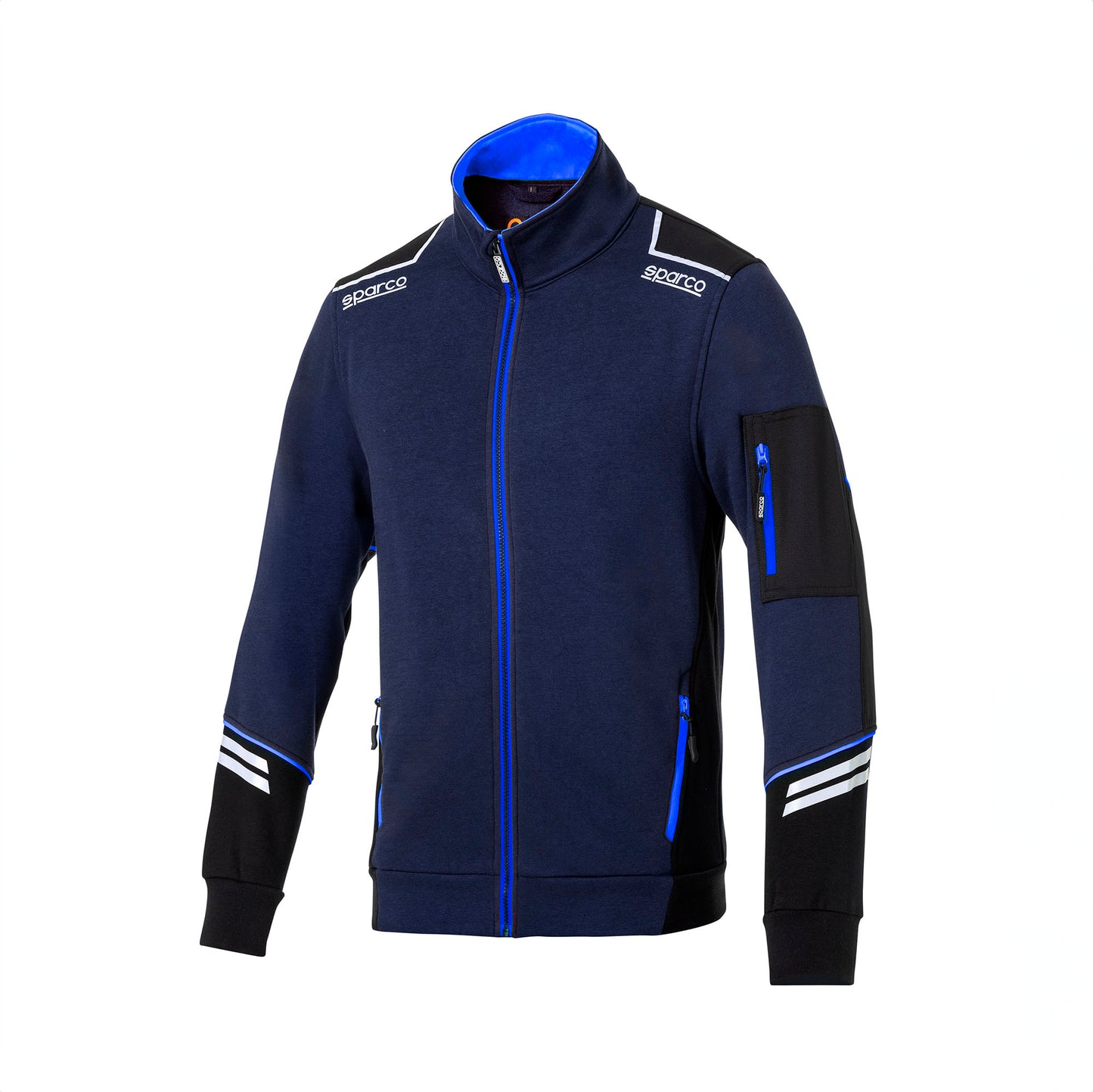 02429 Sparco Tech Zull Zip Jacke Racing Arbeitskleidung Mechaniker Boxencrew Teamwear