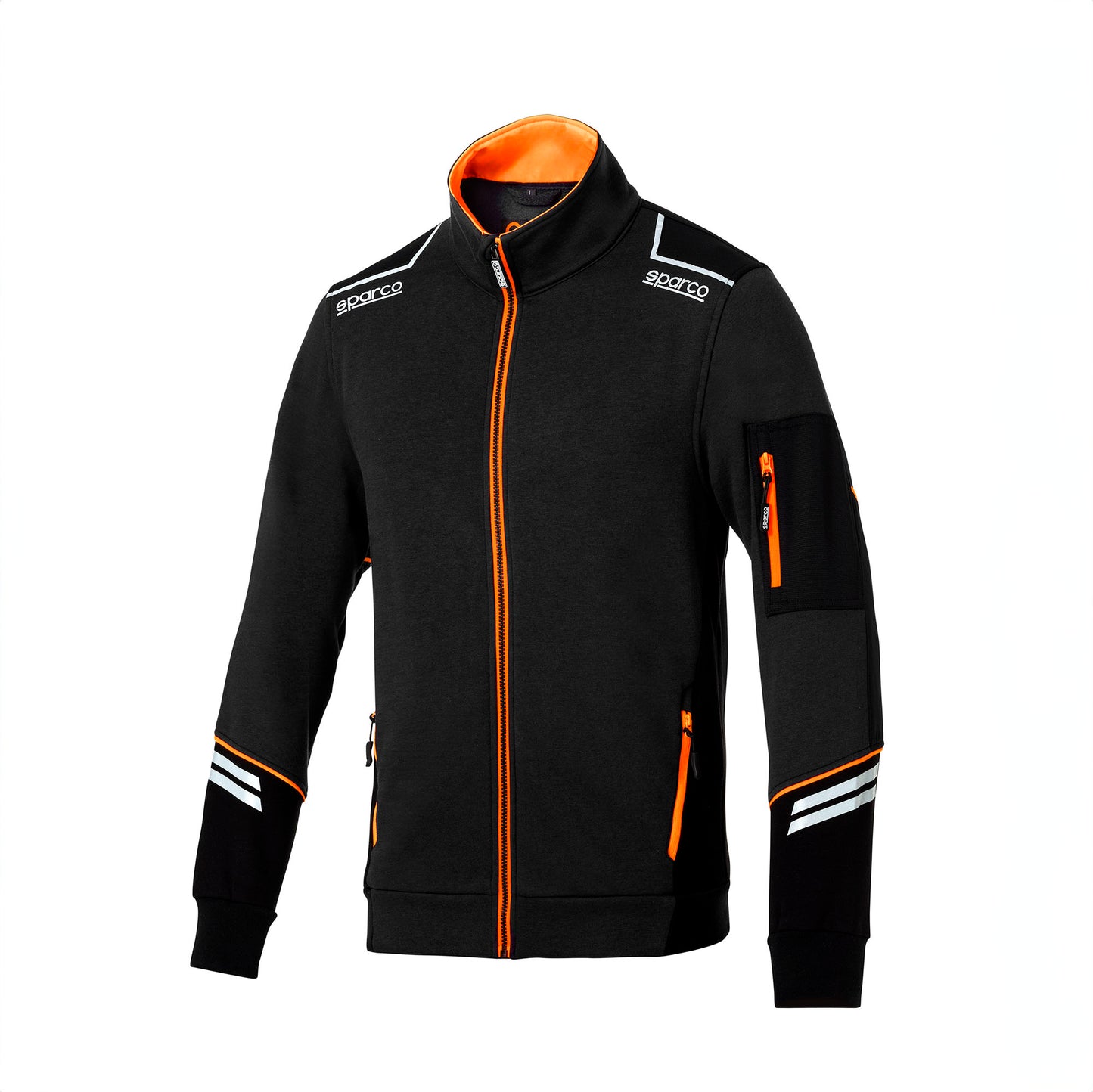 02429 Sparco Tech Zull Zip Jacke Racing Arbeitskleidung Mechaniker Boxencrew Teamwear