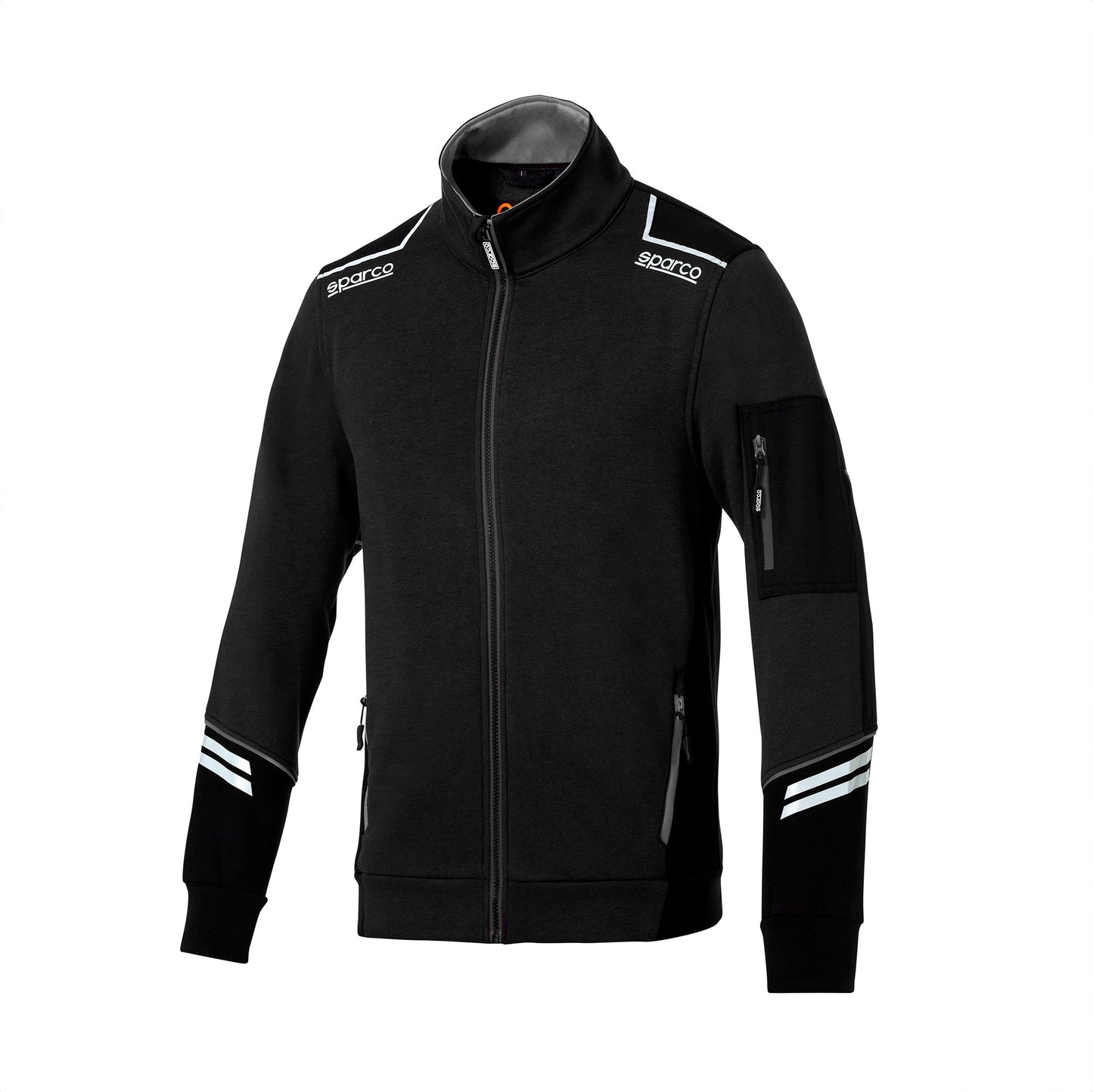 02429 Sparco Tech Zull Zip Jacke Racing Arbeitskleidung Mechaniker Boxencrew Teamwear