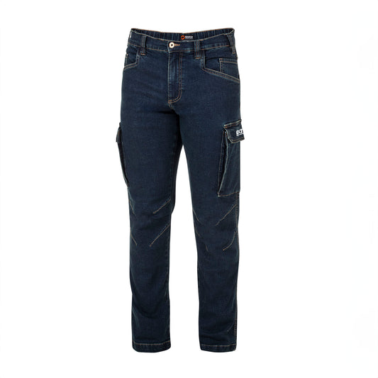 02430 Sparco Tech Denim Jeans Rennsport Arbeitskleidung Mechaniker Boxencrew Teamwear