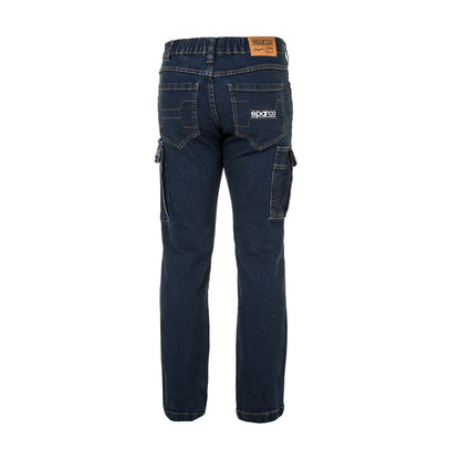 02430 Sparco Tech Denim Jeans Rennsport Arbeitskleidung Mechaniker Boxencrew Teamwear