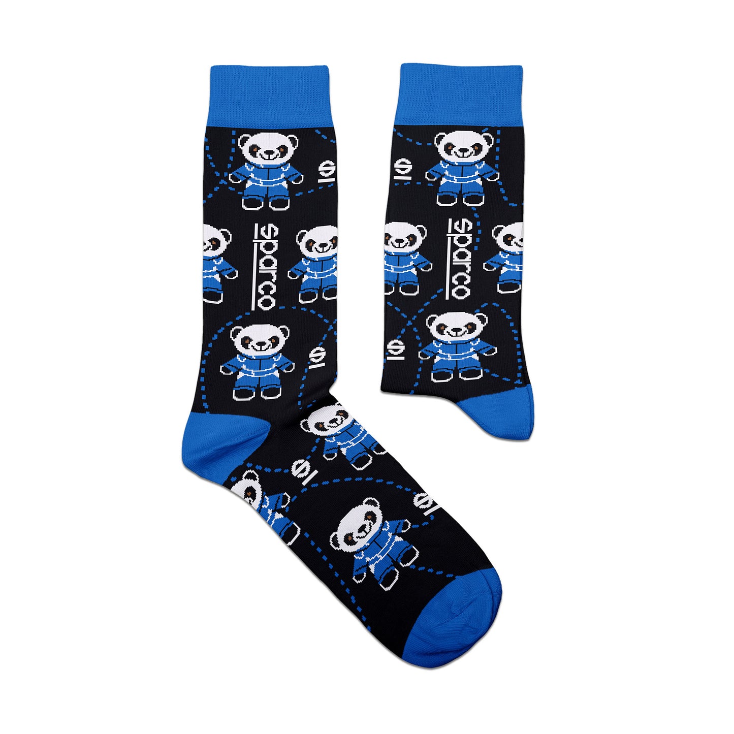 Sparco Socken Panda Kultiges Design in 2 Größen Offizielles Merchandise Freizeitbekleidung