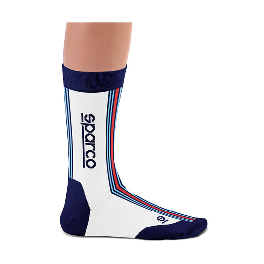 Sparco Martini Racing Socken, ikonisches Rallye-Retro-Design, offizielles Merchandise-Geschenk