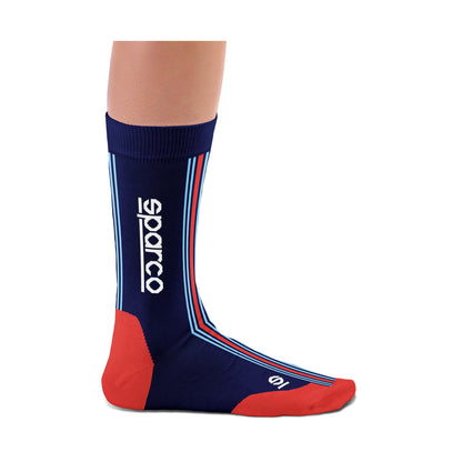 Sparco Martini Racing Socken, ikonisches Rallye-Retro-Design, offizielles Merchandise-Geschenk