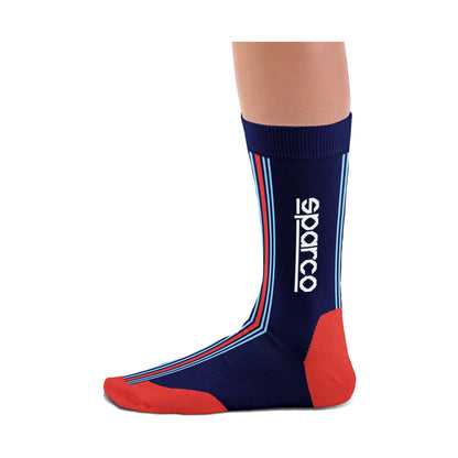 Sparco Martini Racing Socken, ikonisches Rallye-Retro-Design, offizielles Merchandise-Geschenk