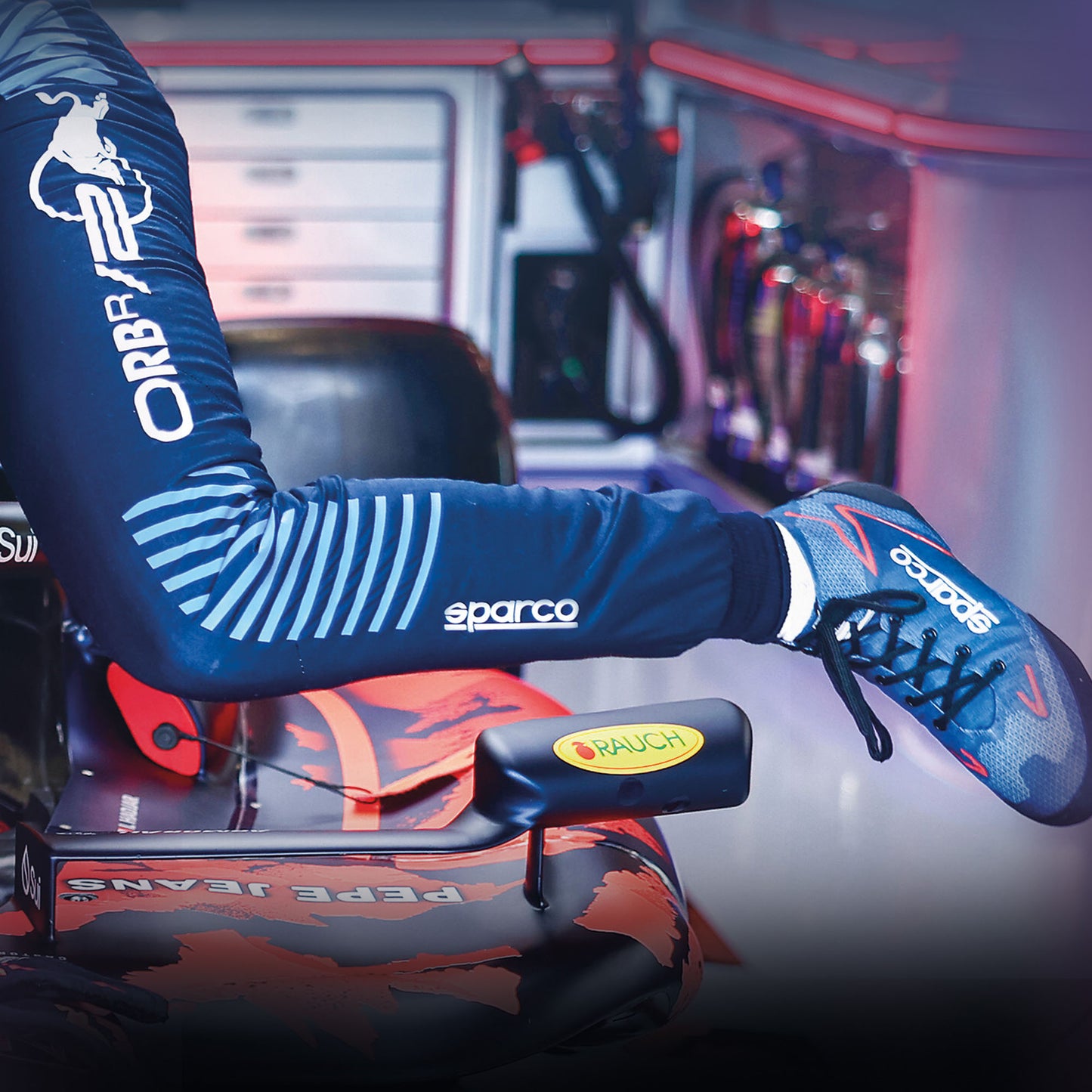 Genuine Sparco Race Suit Bag Blue/Silver for Racing Karting Rally Motorsport