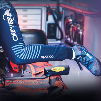 Genuine Sparco Race Suit Bag Blue/Silver for Racing Karting Rally Motorsport