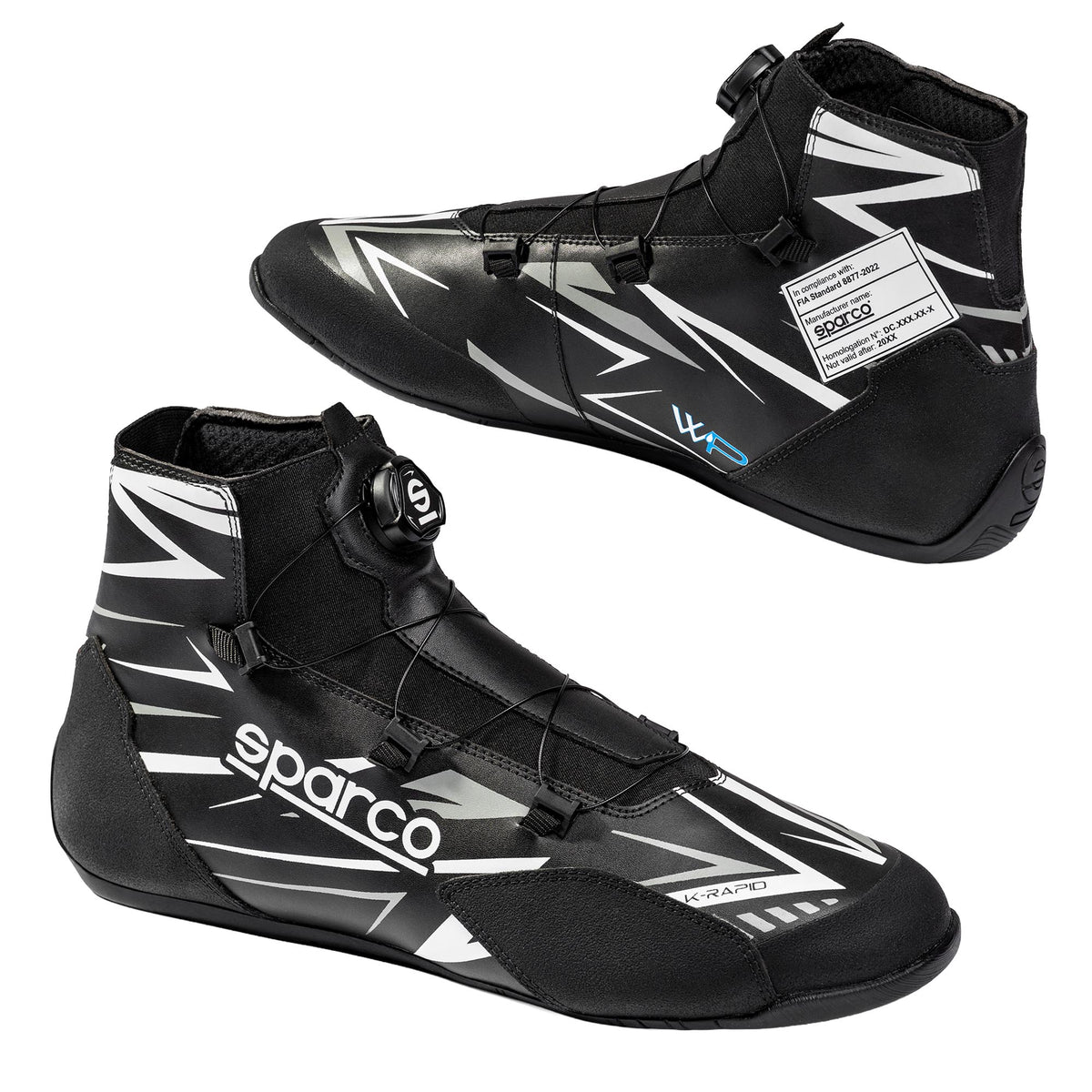 2026 Sparco K-RAPID WP Karting Boots Waterproof Wet Rain Race FIA 8877-2022 Approved