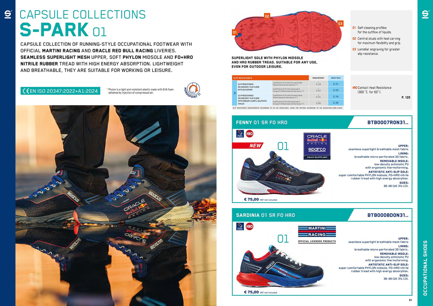 2026 Sparco S-PARK Mechanic Shoes RED BULL RACING Special Edition Trainers