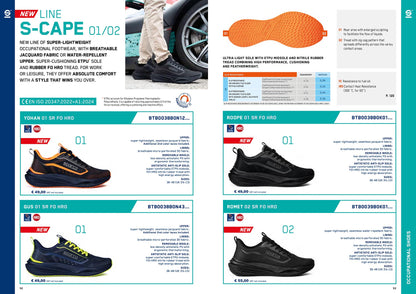 2026 Sparco S-CAPE 01 Mechanic Trainers Work Shoes Lightweight Breathable