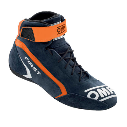 OMP First Race Boots Suede Leather Mid-Cut Fireproof FIA 8856-2018 Racing