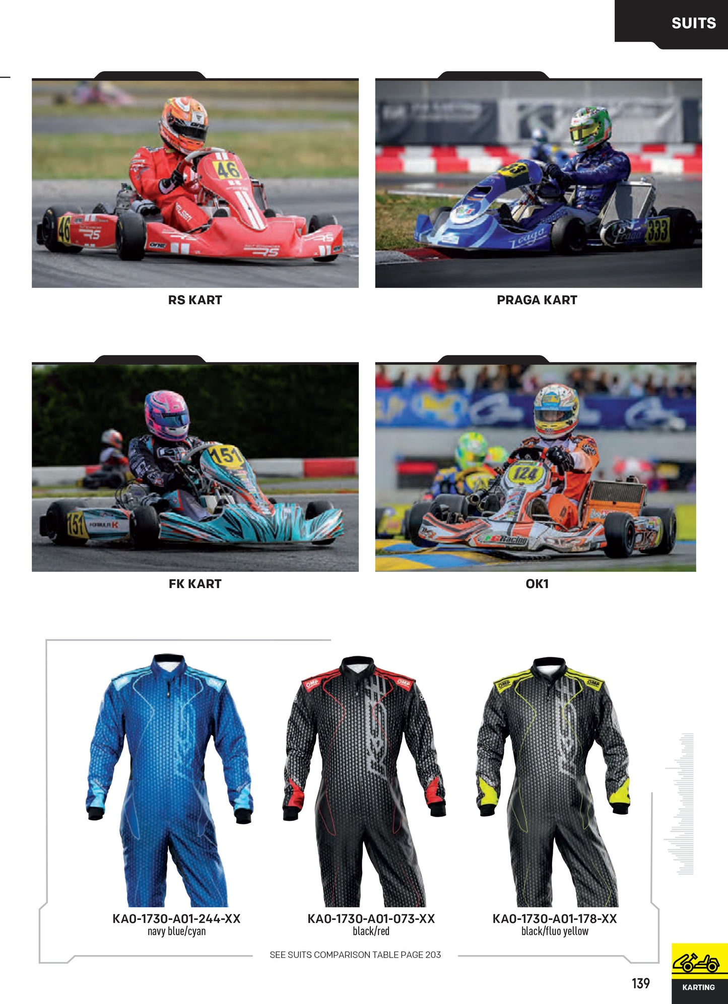 OMP KS3 KS-3 ART Kart-Anzug, Overall, Go-Kart-Rennen, CIK-FIA Level 2 zugelassen