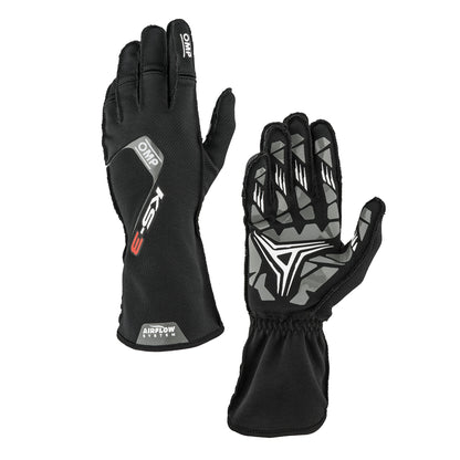 KB0-2756 2026 OMP KS-3 KS3 Karting Gloves Airflow System Breathable High Grip