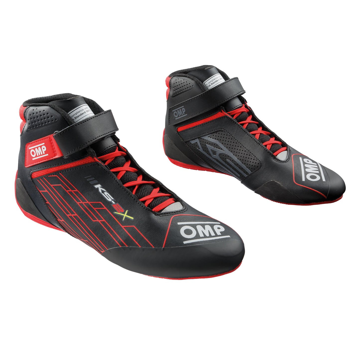 KC0-0839 2026 OMP KS-2X Kids Karting Boots Boys Kart Shoes Child Youth FIA 8877
