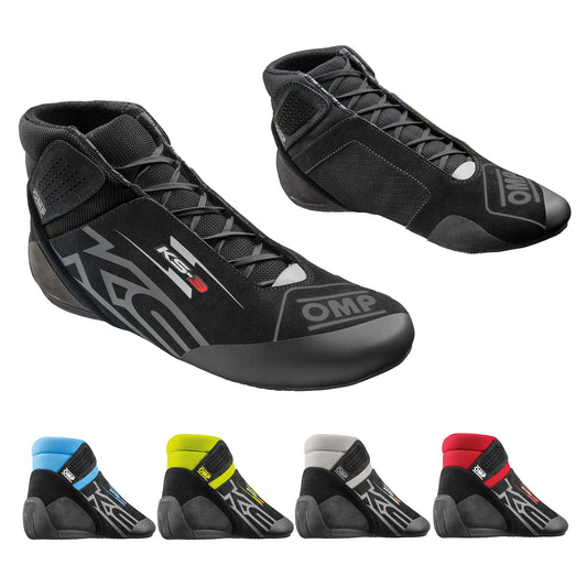 KC0-0840 2026 OMP KS-3 KS3 Karting Boots Kart Shoes Soft Suede Entry Level Model