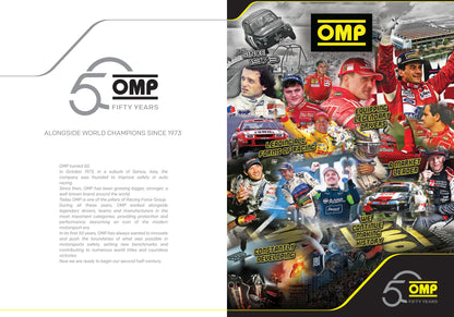 PR908 OMP Racing Rally Fan, schwarzer Tintenstift im Etui für Zuhause/Büro/Arbeit, OMP-Logo