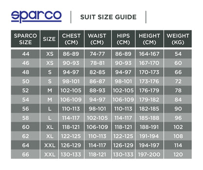 002309 Sparco X-Light K Kart-Anzug, Karting-Hybridmodell, CIK-FIA Level 2 zugelassen