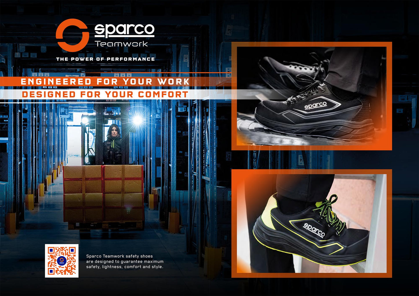 2026 Sparco S-CAPE 02 Mechanic Trainers Sporty Work Shoes Waterproof Spec