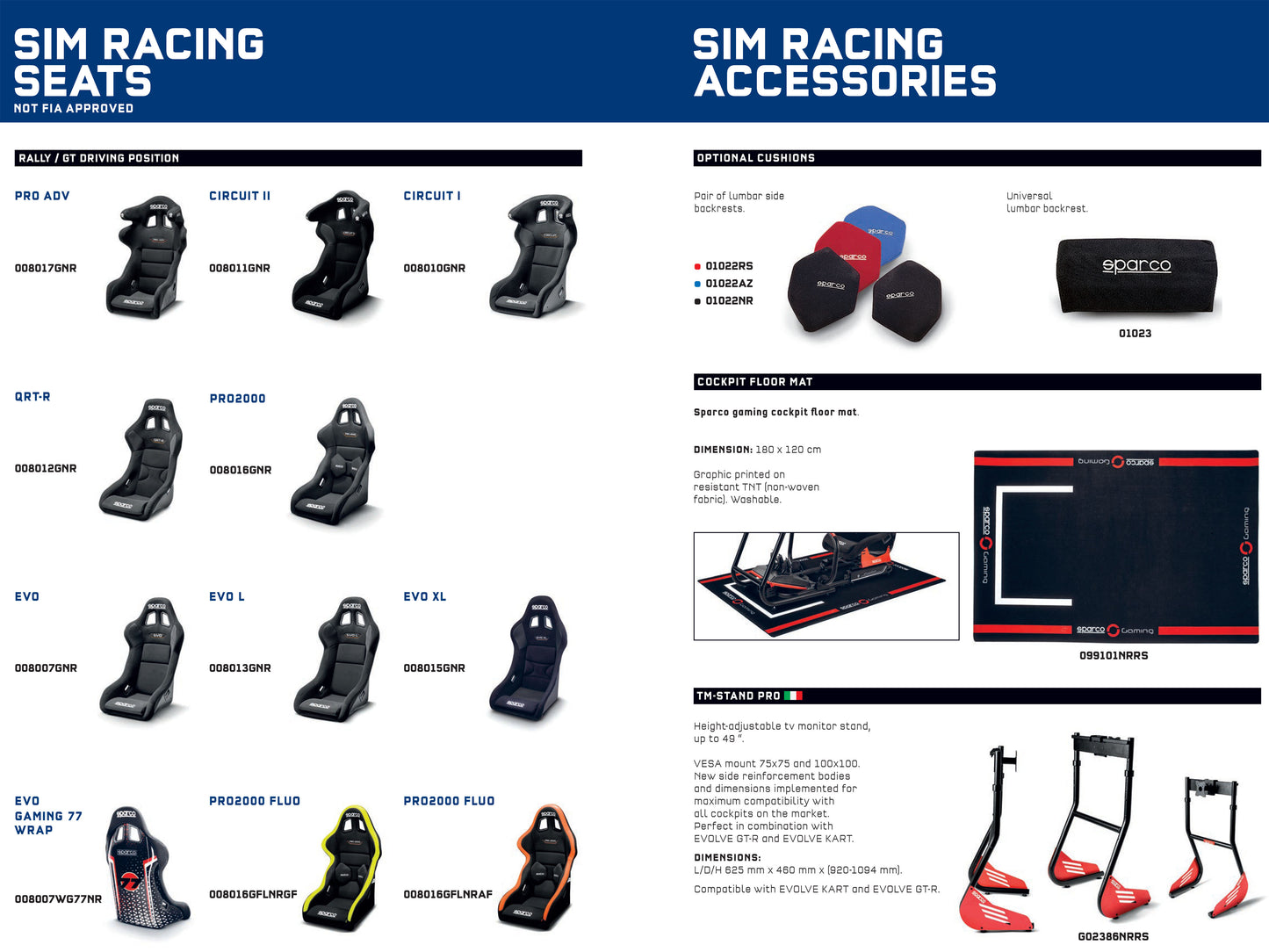 Sparco Gaming EVOLVE GP F1 Racing Sim Bundle Black Seat / Frame / Pedals / Wheel