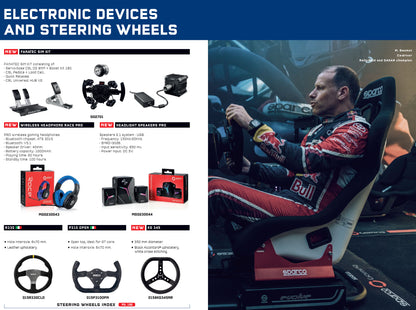 Sparco Gaming Kabellose Kopfhörer Race Pro Bluetooth für E-Sports Sim Racing